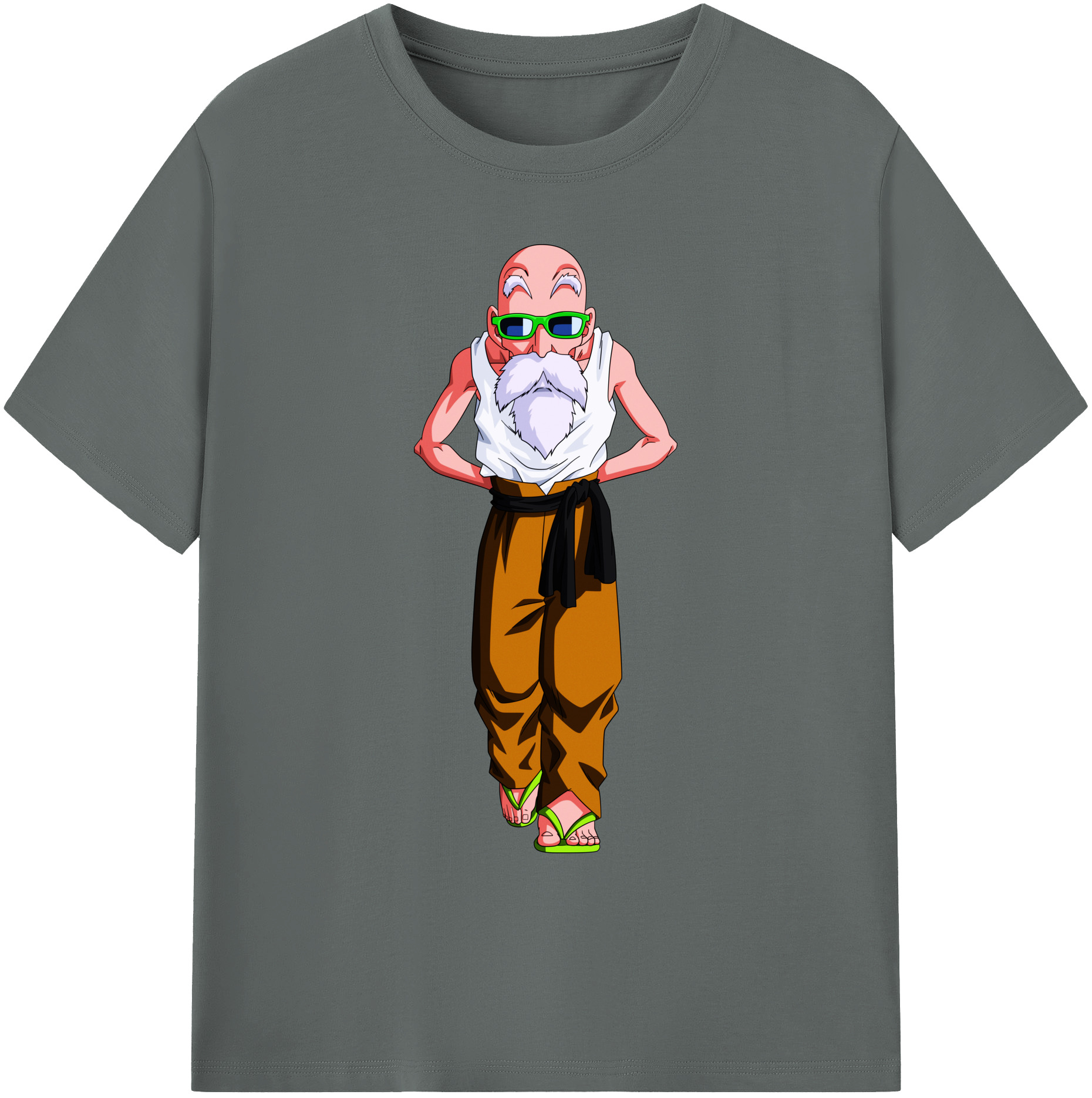 （画像用） ドラゴンボール 亀仙人（かめせんにん） DRAGON BALL Master Roshi Kame Sennin 綿100％ メンズ半袖Tシャツ｜肌触りやわらか＆通気性